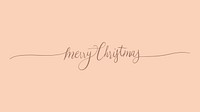 Merry Christmas typography style vector