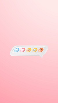 Emoticons set mobile phone wallpaper vector