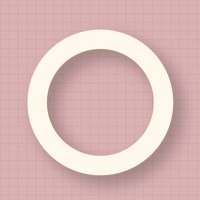 White circle on a pastel pink background vector 