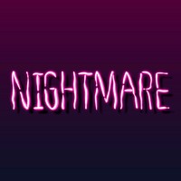 Nightmares during coronavirus pandemic neon sign vector 