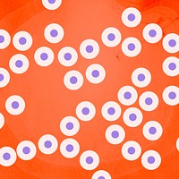 Purple coronavirus on an orange background vector