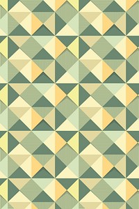 Green geometric triangle patterned background design resource