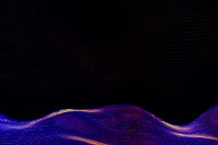 Purple neon 3D abstract wave pattern background
