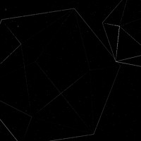 White outline icosahedron pattern background vector