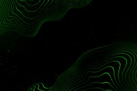 Green 3D abstract wave pattern background