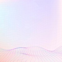 3D wave purple vector pattern design