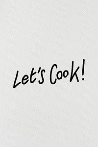 Doodle Let&#39;s Cook typography stylized font