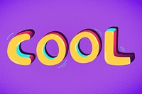 Cool funky word typography vector