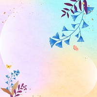 Glitter ginkgo leaves vector frame design