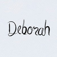 Hand drawn Deborah font vector typography