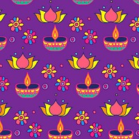 Diwali festival pattern background vector