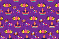 Diwali festival candle vector pattern background