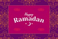 Happy Ramadan banner template vector