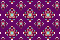 Vector Indian mandala pattern social banner background