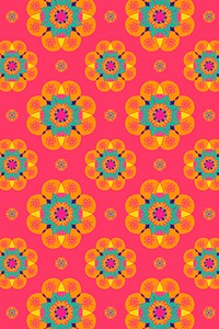 Diwali vector mandala pattern background