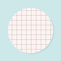 Blank circle grid notepad vector graphic