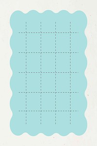 Blank pastel blue notepaper vector graphic