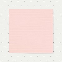 Pastel pink square notepad vector graphic