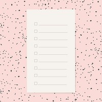 To do list sheet psd stationery graphic