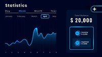 Personal stock portfolio application vector