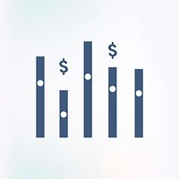 Business bar graph vector data analysis infographic