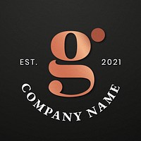 Elegant business logo vector with g letter design