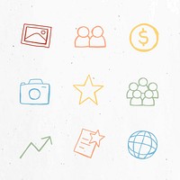 Useful business icon vector set for marketing