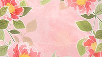 Hand drawn rose background vector