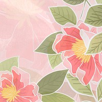 Hand drawn rose background vector