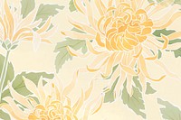 Hand-drawn chrysanthemum background vector