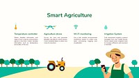 Smart agriculture psd editable presentation template