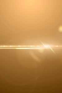 Gold anamorphic lens flare vector  background