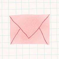 Love envelope psd for social media post