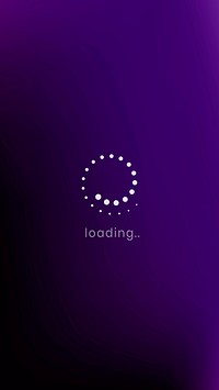 Loading icon smartphone screen vector for technology device