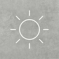 Sunny icon weather forecast vector user interface