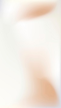 Gradient phone wallpaper vector in white and pastel orange