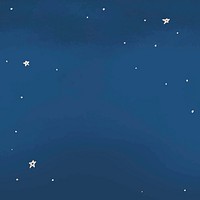 Starry night blue background vector in watercolor illustration    