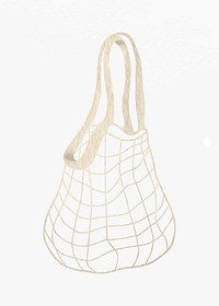 Net bag vector for grocery shopping design element