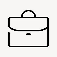 Business bag psd icon in black