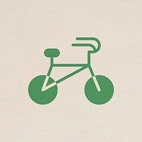 Bicycle icon psd for business in flat graphic