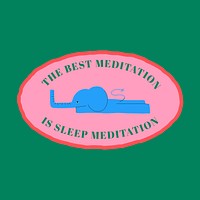 Lazy elephant badge vector sleep quote