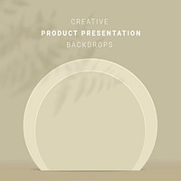 3D product backdrop template vector simple style