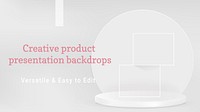 3D product backdrop template vector