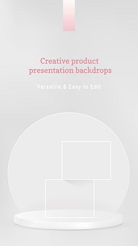 Modern product backdrop template vector