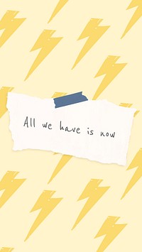Cheerful quote template vector with cute doodle thunder drawings banner