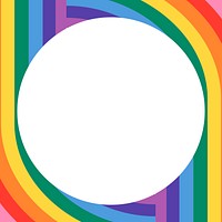 Rainbow frame vector for LGBTQ pride month