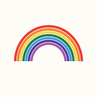 Rainbow vector for LGBTQ pride month concept