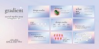 Colorful gradient business vector background with editable text