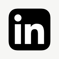 LinkedIn flat graphic vector icon for social media. 7 JUNE 2021 - BANGKOK, THAILAND