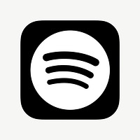 Spotify flat graphic icon vector for social media. 7 JUNE 2021 - BANGKOK, THAILAND